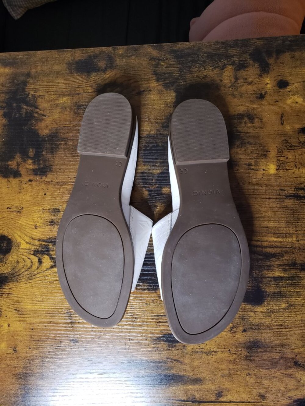 Vionic Elegant White Demi Slide Sandals size 10 - Picture 6 of 9
